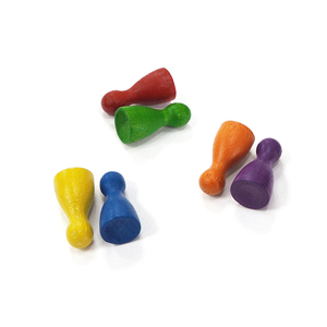 Peones de madera coloridos 12*24mm - Product Image 4