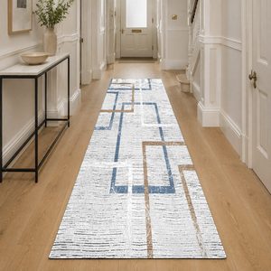 <b>RUGS</b> DEPOT LXDP-0723 Wholesale <b>Ivory</b> Cream Contemporary Abstract Digital Printed Machine Washable Chenille Area <b>Rug</b> Non Slip - Product Image 5
