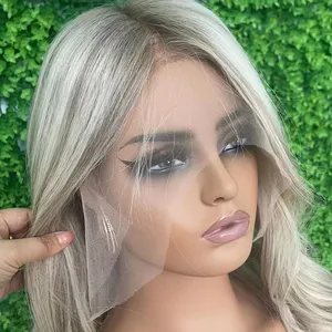 Groothandel Braziliaanse Rauwe Maagd Haar Kant Voorkant As Blonde Hd Lace Front Human Hair Pruiken