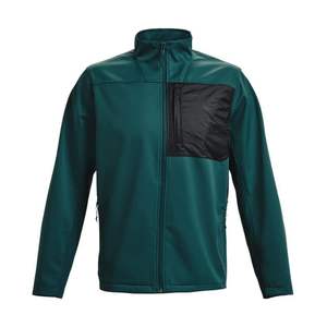 Veste Softshell coupe-vent à col montant extensible thermique avec logo personnalisé unisexe pour hommes, veste de randonnée en plein air - Product Image 6