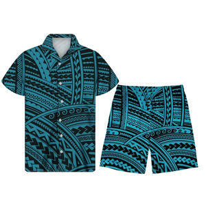 Ensemble 2 pièces pour homme, chemise à manches courtes et short, automne, imperméable, respirant, séchage rapide, décontracté, confortable, élégant, pour l'extérieur - Product Image 2