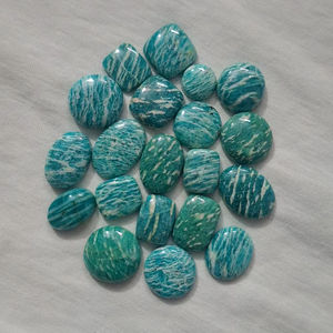 อะมาโซไนท์! แอมะซอไนต์ cabochons หลวมจำนวนมาก-cabs เรียบ cabochons-Amazonite cabons สำหรับทำเครื่องประดับ - Product Image 1