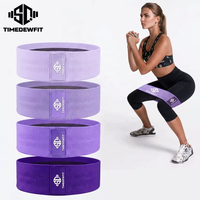 Bandes de Résistance en Tissu pour l'Entraînement – Lot de Bandes de Fitness Personnalisables pour Jambes et Fessiers en Polyester et Coton