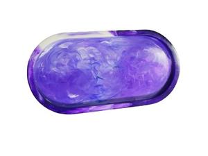 Indian Export Quality Luxury Handmade <b>Epoxy</b> Resin Serving Tray with <b>Metal</b> Handle for Home and Wedding Decoration - Product Image 2