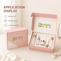 Boîte d'emballage cosmétique personnalisée avec logo, boîte pliable en papier avec insert pour coffret cadeau de soins de la peau, commandes personnalisées acceptées en Chine