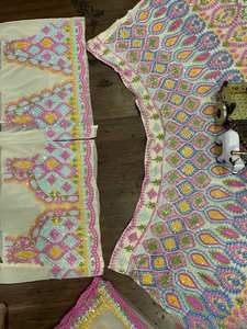 Hermosa Lehenga con lentejuelas bordadas Lata de trabajo-Lata y capas de lienzo - Product Image 5