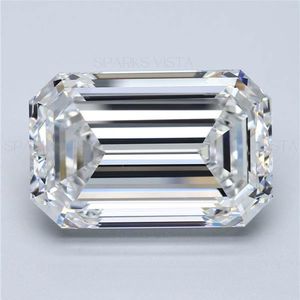 Diamant cultivé en laboratoire de coupe émeraude de haute qualité avec certification IGI pour la fabrication de bijoux en gros - Product Image 1