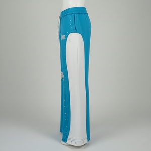 Custom Casual Lightweight Breathable Eco-Friendly Acid Wash Wide Leg Flared <b>Baggy</b> Drawstring Sweatpants for Men - Product Image 2