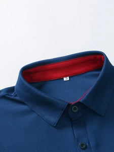 High Quality 100% Cotton Men's for Polo <b>Shirts</b> Custom Size XL Short Sleeve Anti-Wrinkle <b>T</b>-<b>Shirts</b> Solid Wholesale Knitted Fabric - Product Image 6