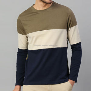 เสื้อเชิ้ตแขนยาวผ้าฝ้าย100% สำหรับผู้ชายเสื้อยืดแขนยาวคอกลมพิมพ์ลายบริการ OEM - Product Image 1