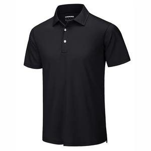 Polo de algodón bordado teñido liso para hombre, camisa de cuello de manga corta de ajuste suave y cómodo, ideal para la moda diaria - Product Image 1