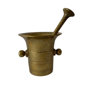 Mortero y Maja de tamaño personalizado con acabado antiguo de latón de diseño Simple para cocina casera con calidad sostenible - Product Image 6