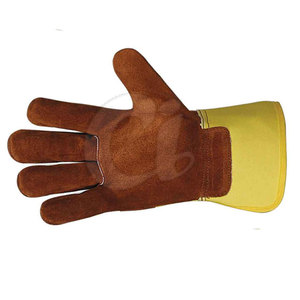 Gants sur mesure en cuir à double paume à bas prix Gants de sécurité confortables - Product Image 3