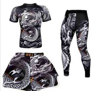 No-Gi <b>Rashguard</b> MMA <b>BJJ</b> Grappling Compression Top Short Sleeve Breathable Sportswear Made In Pakistan - Product Image 1