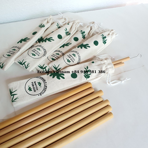 หลอดไม้ไผ่แบบใช้แล้วทิ้งเป็นมิตรกับสิ่งแวดล้อม - Product Image 1