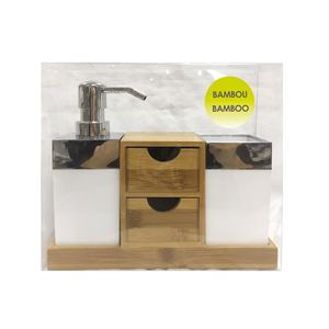 Accessoires de salle de bain MSV KEA BAMBOO et PS, gobelet - Product Image 2