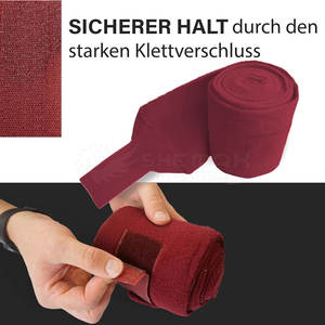 Vendajes profesionales de envoltura de polo para caballos, soporte de pierna de lana suave para entrenamiento ecuestre en venta al por mayor - Product Image 6