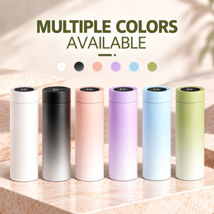 Gobelet intelligent avec affichage de la température, en acier inoxydable 316, isolé sous vide, tasse droite, bouteille tactile LED pour les voyages, le bureau, cadeau - Product Image 3