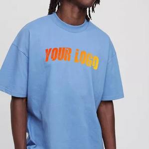 OEM lightweight Boxy Fit <b>T</b> <b>Shirt</b> 100%Cotton Crewneck Plain dyed quick drying <b>half</b> <b>sleeved</b> oversized breathable tee <b>shirt</b> - Product Image 5