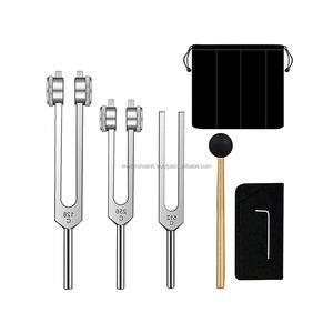 Ensemble de diapasons thérapeutiques 128Hz 256Hz 512Hz en alliage d'aluminium pour la thérapie et le diagnostic, fournisseur CE ISO OEM - Product Image 2