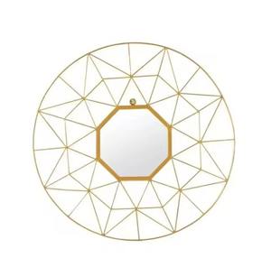 Espejo de pared con marco de metal redondo, espejo colgante de pared decorativo moderno para baño, dormitorio, sala de estar - Product Image 4