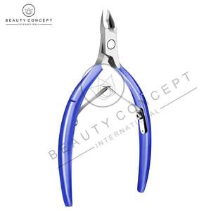 Wholesale Price Metal Nail Clipper Customized Logo Print OEM Service Blue Color Cuticle Nail Nipper Wide Jaw Opening Beauty - Product Image 3