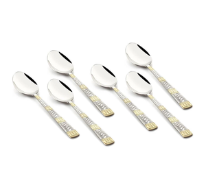 Derniers couverts en acier inoxydable 24/12/6/5 pièces Set Cuillère à dessert en acier de haute qualité artisanale personnalisée - Product Image 1