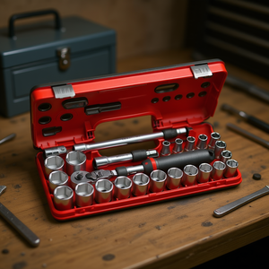 Juego de Llaves de Trinquete Extensibles Facom de 1/2'' Métricas de 6 Puntas (21 Piezas) Kit de Herramientas de Alta Calidad - Product Image 3