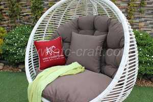Half Moon Shape Synthetic Rattan <b>Hammock</b> Swing <b>Chair</b> for Balcony Garden Outdoor Furniture Product Genre Garden Sets - Product Image 4