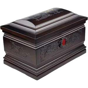 Urnas de cremación conmemorativas funerarias para cenizas humanas Caja de urnas decorativas y urna de entierro de ataúd para adultos - Product Image 1