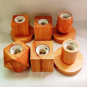 Lámpara de mesa de madera PRODUCTO VENTA CALIENTE Lámpara de mesa de madera ARTESANÍA - Product Image 3