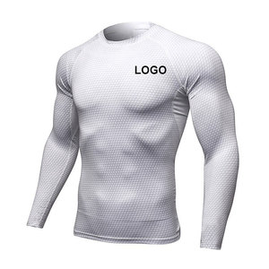 เสื้อออกกำลังกายแขนยาวสำหรับผู้ชายเสื้อฝึกซ้อม MMA แบบกิโมโนพิมพ์ลายซับลิเมชันตามสั่งสำหรับฟิตเนสยิมฟิตเนส - Product Image 1