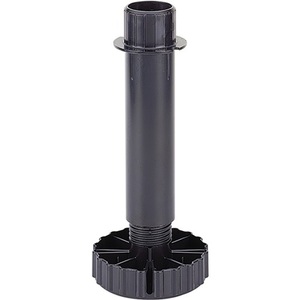 HETTICH Adjustable Base Foot Black Plastic 100 mm Adjustment Range -6/+30 mm Pack Size 10 for <b>Tables</b> - Product Image 1