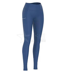 Collants d'équitation d'hiver pour femmes de haute qualité Active Full Seat Silicone Jodhpurs Culottes en couleurs personnalisées - Product Image 3