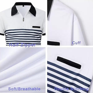 Vêtements de sport en gros 100% polyester streetwear décontracté entraînement à manches courtes hommes Polo t-shirt vêtements de rue - Product Image 3