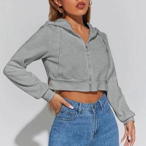 Personnalisable Femmes Crop Top Hoodie Haute Qualité Pro Style Bas Prix Vente Chaude Marque Privée pour Vos Propres Blouses et Chemises - Product Image 4