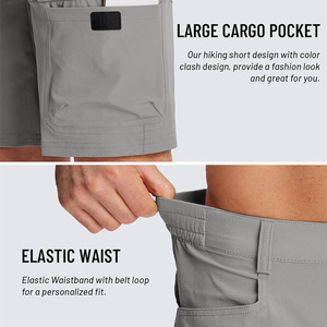 Men's <b>Lightweight</b> Quick-Dry Jogging <b>Shorts</b> with Elastic Waist Custom Logo for Running & Gym Casual Wear - Product Image 3