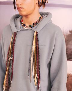 Nueva Sudadera con Capucha Lisa de Diseño Personalizado con Cordones, Ropa de Marca, Estilo Urbano de Algodón para Hombre, Sudadera con Capucha para Rastas - Product Image 4