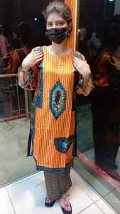 Última colección Readymade mujer ropa de invierno Karandi tela pakistaní Salwar Kameez traje indio y paquistaní ropa - Product Image 5