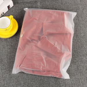 New Title Transparent Frosted Zipper <b>Clothing</b> <b>Storage</b> <b>Bags</b> with Custom Printing Plastic Wardrobe Organizer <b>for</b> Apparel - Product Image 4