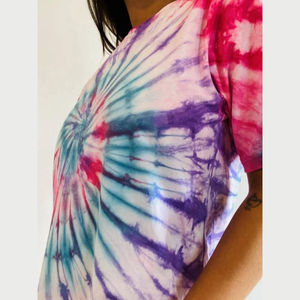 Quick Dry Easy to Wash and Wear Comfortable for Daily Use Soft Fabric Best Design <b>Women</b> <b>Tie</b> <b>Dye</b> <b>t</b> <b>Shirt</b> with Custom Color - Product Image 3