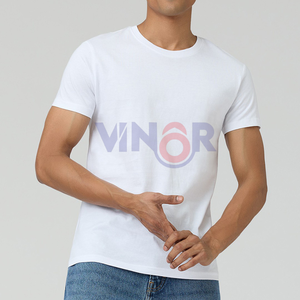 T-shirts à impression personnalisée pour hommes T-shirt à logo personnalisé T-shirt d'été pour hommes T-shirt à manches courtes de couleur unie T-shirt personnalisé en coton - Product Image 1