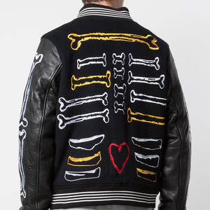 Chaqueta Varsity de Invierno de Lona y Forro Polar, Estilo Moderno y Personalizado, de Alta Calidad, Secado Rápido, Ecológica y Transpirable para Hombre - Product Image 4