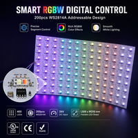 Lembar LED Pixel Ultra Tipis 250MM SPI RGBW IC Dapat Dipotong Lembar LED Fleksibel Lampu Latar Belakang Marmer Tampilan Lampu LED Pixel