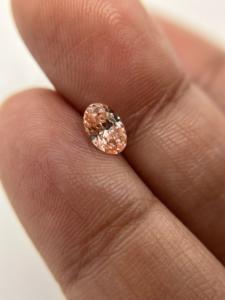 Diamante de laboratorio rosa de corte ovalado de 0,58 quilates suelto para hacer joyería, Diamante cultivado en laboratorio, anillo de bodas de diamante CVD de color rosa - Product Image 6