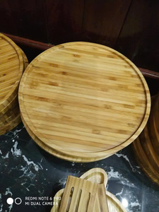 Bandeja de bambú hecha a mano de Vietnam, plato redondo para almacenamiento de alimentos y decoración, característica biodegradable para el mercado de EE. UU. - Product Image 4