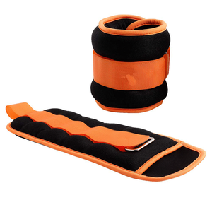 Sangles de cheville réglables unisexes en coton/polyester, protection professionnelle rembourrée et personnalisée, antidérapantes, pour machines de fitness et de gymnastique. - Product Image 1