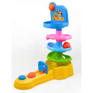 GIRNAR Juego de Baloncesto de Interior, Diseño en Espiral, Baloncesto de Plástico - Product Image 1