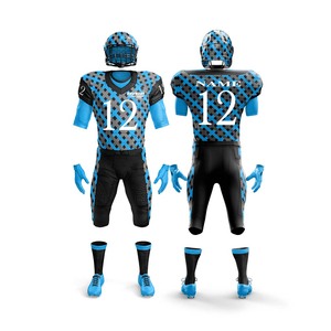 Conjunto de Fútbol Americano Personalizable de Alta Calidad 2024, Camisetas y Pantalones XL Elegantes, Transpirables, Antibacterianos, Sublimados, Tallas Grandes - Product Image 5