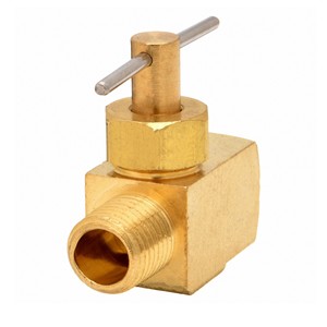 Vanne à pointeau en laiton standard ASTM 1/2 pouces BSPP Type en ligne pour haute température - Product Image 2